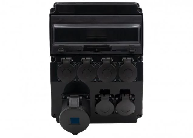 Rozdzielnica CAJA 12M SCENIC - gniazda proste 16A 3p, 6x230V /12 modułów/ IP44