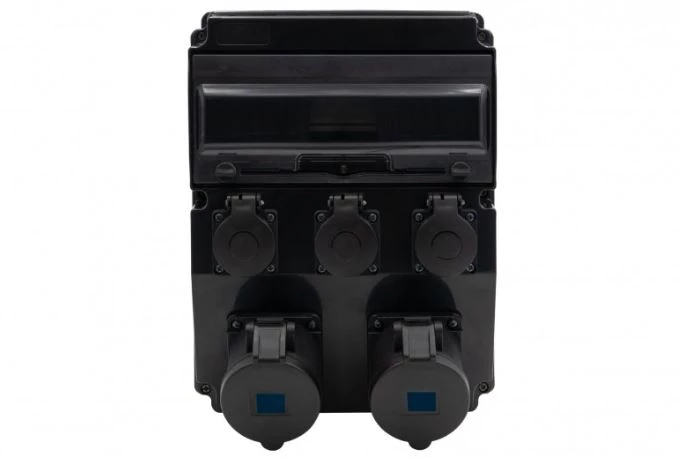 Rozdzielnica CAJA 12M SCENIC - gniazda proste 16A 3p, 32A 3p, 3x230V /12 modułów/ IP44