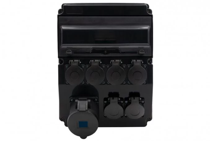 Rozdzielnica CAJA 12M SCENIC - gniazda proste 32A 3p, 6x230V /12 modułów/ IP44