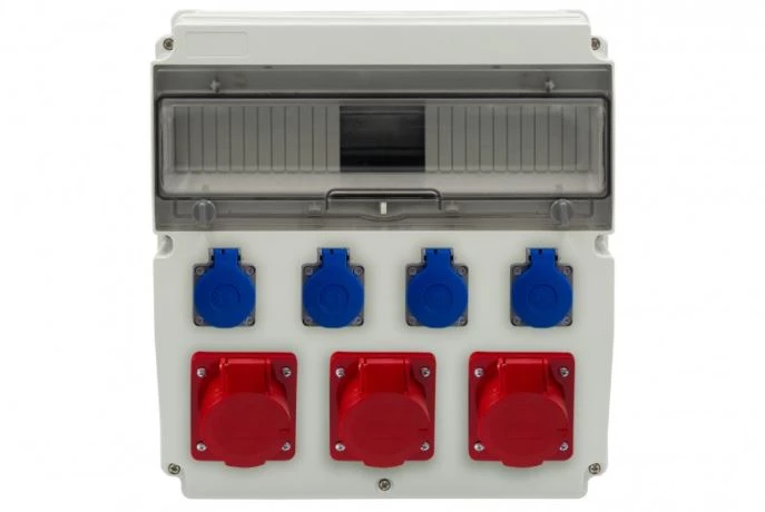 Rozdzielnica CAJA 15M - gniazda 3x32A 5p, 4x230V /15 modułów/ IP44