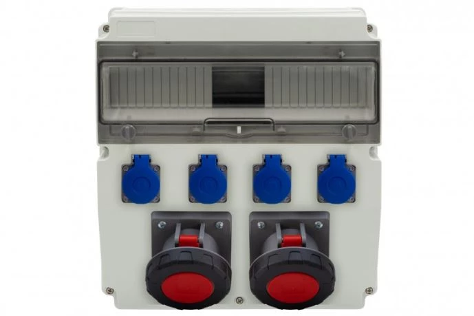 Rozdzielnica CAJA 15M - gniazda 2x63A 5p, 4x230V /15 modułów/ IP44