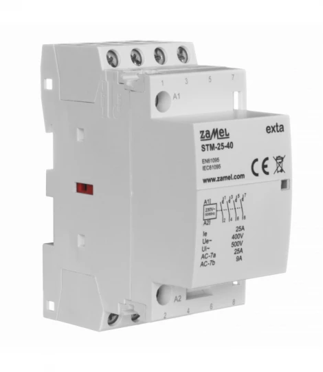 Stycznik modułowy instalacyjny 25A 4Z 230V AC, typ: STM-25-40 EXT10000295