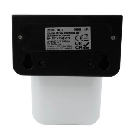 Solarna Oprawa Elewacyjna LED z czujnikiem SOE-8 EC20741
