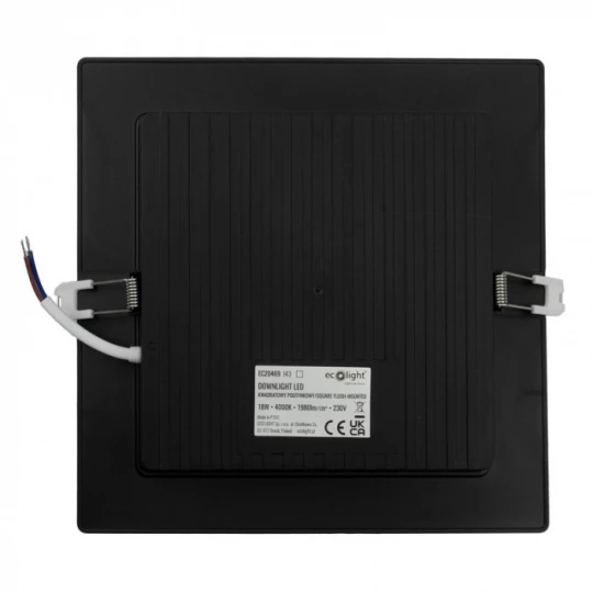 DOWNLIGHT P/T KWADRAT 18W 4000K CZARNY DL-1 EC20469