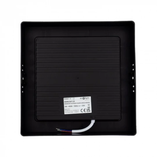 DOWNLIGHT N/T KWADRAT 18W 4000K CZARNY DL-1  EC20477