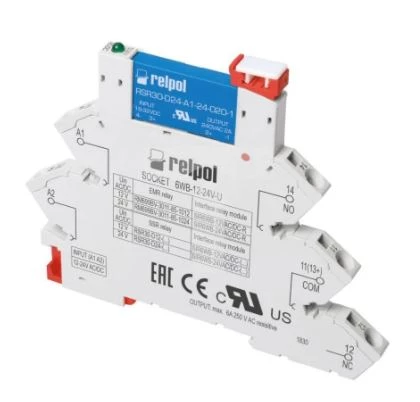 Przekaźnik interfejsowy SIR6WB-24VAC/DC-O 24 V AC/DC 0,3 VA / 0,3 W 863781
