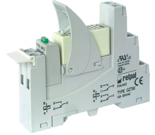 Przekaźnik interfejsowy 2P 8A 230V AC AgNi PI84-230AC-M93G-TS-2012 862108