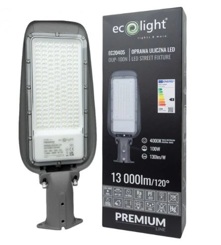 LAMPA ULICZNA PREMIUM 100W 4000K 130lm/W IP65  EC20405