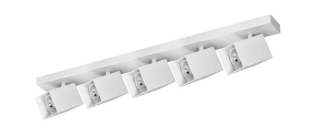 KUBAR SP 5, oprawa ścienno-sufitowa, 5xGU10, IP20, biała