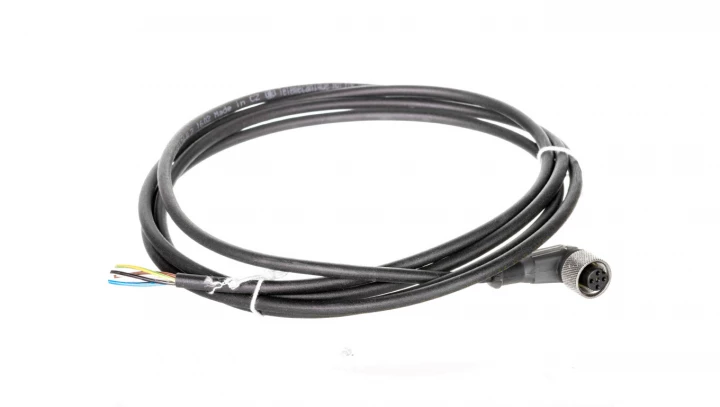 Złącze żeńskie M12 kątowe 5-pinowe kabel 2m PUR XZCP1264L2