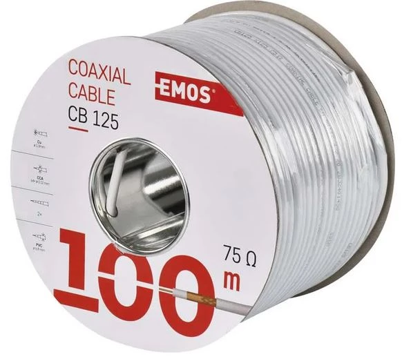 Kabel koncentryczny CB125, 100m EMOS S5385