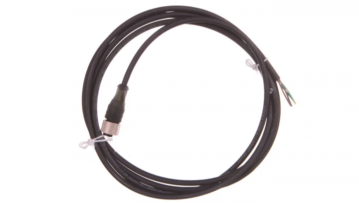 Złącze żeńskie M12 proste 4-pinowe kabel 2m PUR XZCP1169L2