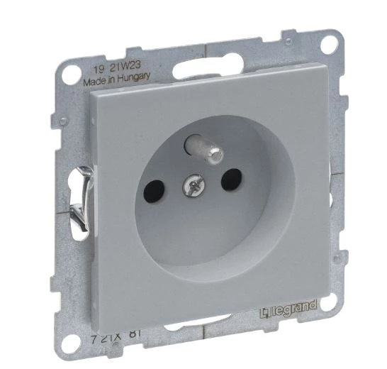 SUNO2 Gniazdo pojedyncze 2P+Z aluminium 16A 250V zaciski automatyczne 721381