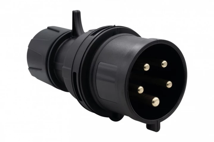 Wtyczka siłowa 32A 5p 380V-415V /FE/ IP44  czarna