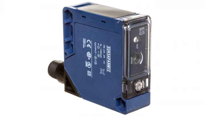 Czujnik fotoelektryczny Sn=1m 1Z PNP 12-24V DC M12 4-piny XUK5APANM12