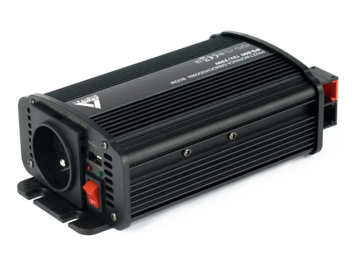 Samochodowa przetwornica napięcia 12 VDC / 230 VAC IPS-800U 800W