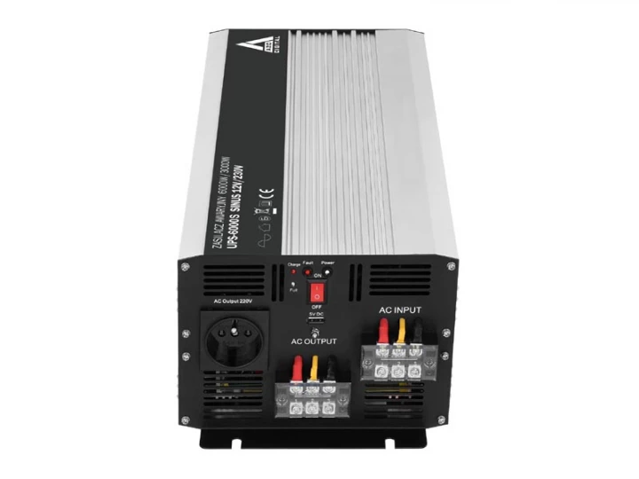 Zasilacz awaryjny (UPS + AVR) 12V UPS-6000S Sinus 6000W/3000W 12V/230V
