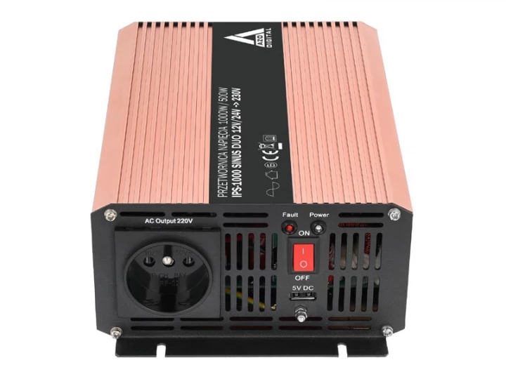 Przetwornica napięcia 12 VDC / 24 VDC / 230 VAC SINUS IPS-1000S 1000W DUO