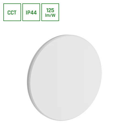 PIATTA 12W CCT 230V IP44 180x47MM BIAŁY OKRĄGŁA ELEWACYJNA