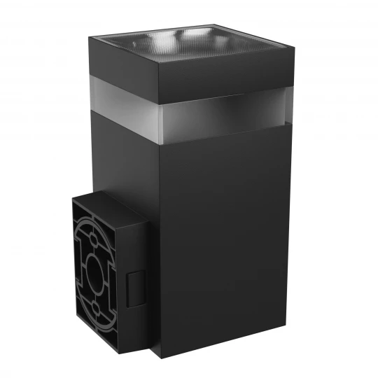 TORRE RING 9W CCT 230V IP54 99x78x156MM CZARNY KWADRATOWA ELEWACYJNA