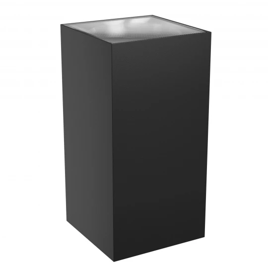TORRE 18W CCT 230V IP54 99x78x162MM CZARNY KWADRATOWA ELEWACYJNA
