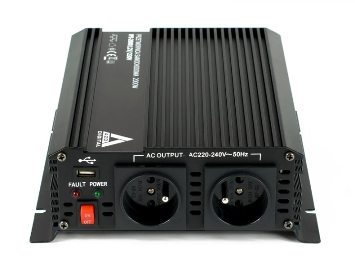 Samochodowa przetwornica napięcia 12 VDC / 230 VAC IPS-2000 2000W