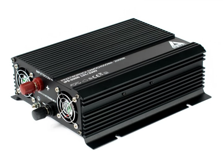 Samochodowa przetwornica napięcia 12 VDC / 230 VAC IPS-2000 2000W