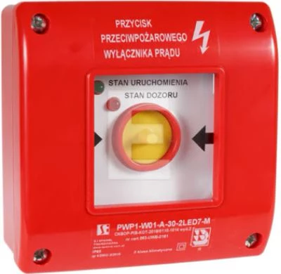 Ręczny przycisk uruchamiania PWP1 2LED standard PWP1-W01-B-10-2LED7