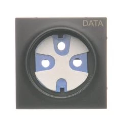 Simon 54 Pokrywa + klucz do gniazda DATA czarny mat DGD1P/49
