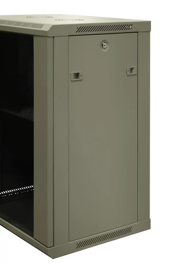 Szafa wisząca niedzielona 19&apos;&apos; 15U gł.450mm, niezmontowana, RAL 7035