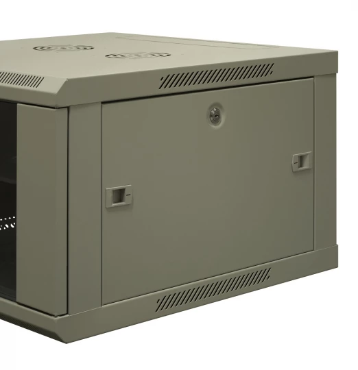 Szafa wisząca niedzielona 19&apos;&apos; 6U gł.600mm, niezmontowana, RAL 7035