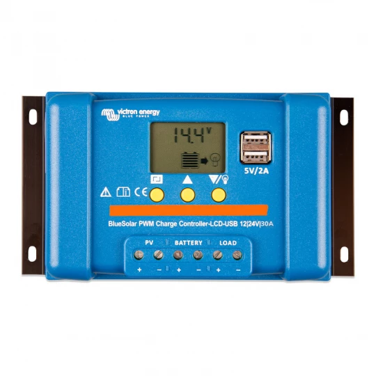 Regulatory ładowania BlueSolar PWM-LCD&USB 12/24V-30A