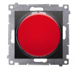 Simon 54 Sygnalizator świetlny LED – światło czerwone (moduł) 230V czarny mat DSS2.01/49