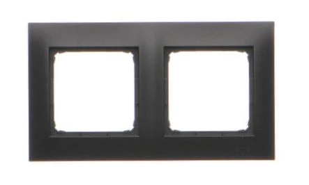 Simon 54 Premium Ramka 2-krotna PREMIUM IP20 / IP44 czarny mat DR2/49