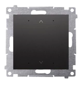 Simon 54 GO Sterownik przyciskowy do obsługi rolet sterowany smartfonem WiFi 2x5A 230V (moduł) czarny mat DEZ1W.01/49