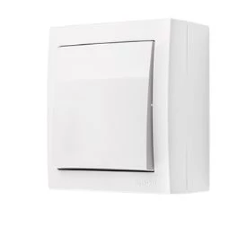 Simon Aquaclick Łącznik krzyżowy bez piktogramu, 10 AX, 250 V biały ACW7/X/11