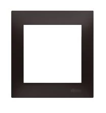 Simon 54 Premium Ramka 1-krotna PREMIUM do puszek karton-gips IP20 / IP44 czarny mat DRK1/49