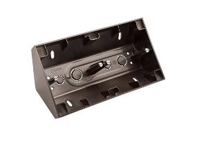 Simon 54 Premium Puszka natynkowa narożna 2-krotna do ramek PREMIUM czarny mat DPNR2/49