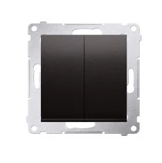 Simon 54 Łącznik świecznikowy (moduł) 10AX 250V szybkozłącza czarny mat DW5.01/49