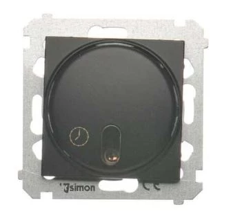 Simon 54 Łącznik z opóźnieniem wyłaczenia z przekaźnikiem (moduł) 8(2) A 230V czarny mat do instalacji 3-przew. DWC10P.01/49