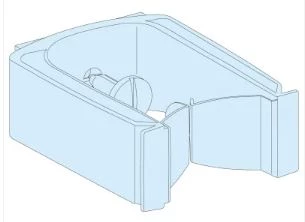 Prisma Plus, System G i P, 12 opasek kablowych, pionowych LVS04262