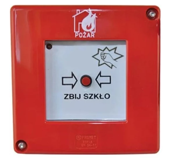 ROP-A bez młoteczka 1xLED czerwona migająca styki XY, W0-ROP-A D1/2K XY CB 0
