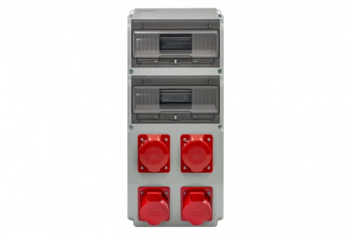 Rozdzielnica CAJA 20M - gniazda 16A 5p, 3x32A 5p /20 modułów/ IP44