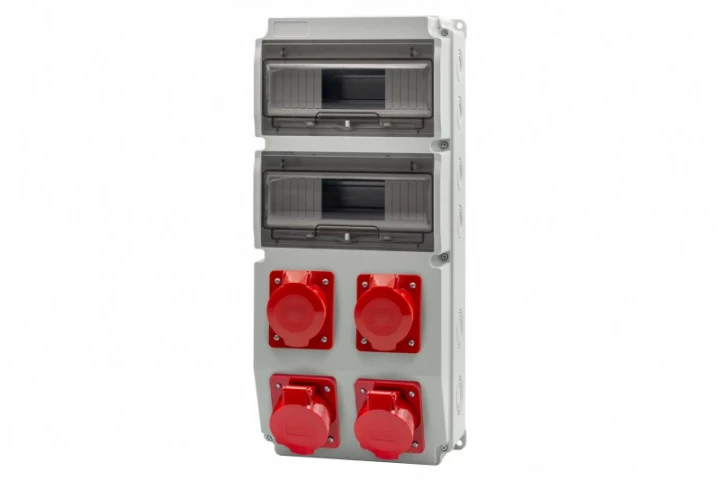 Rozdzielnica CAJA 20M - gniazda 2x16A 5p, 2x32A 5p /20 modułów/ IP44