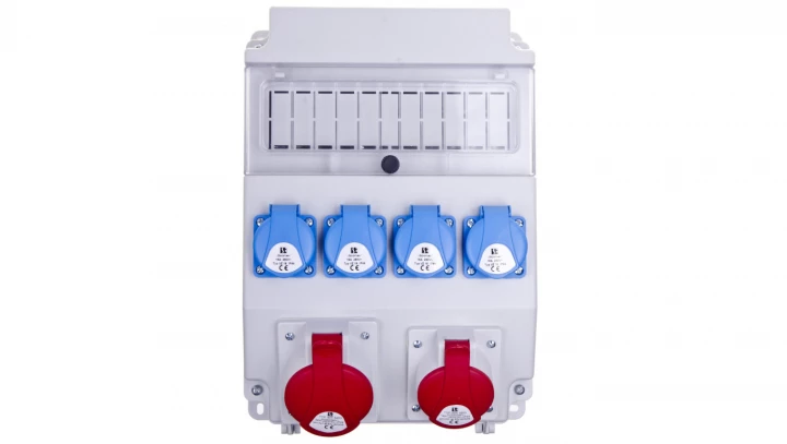 Rozdzielnica budowlana 5P/32A 5P/16A 4x2P+Z 11 modułów ROS 11X-21
