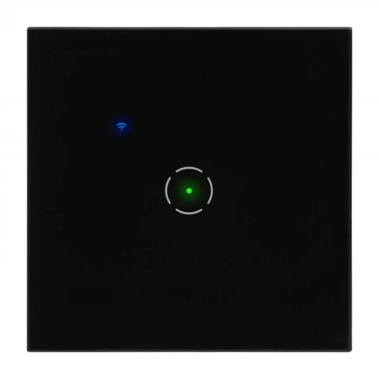 Włącznik podtynkowy pojedynczy Wi-Fi Tuya Smart Home, czarny