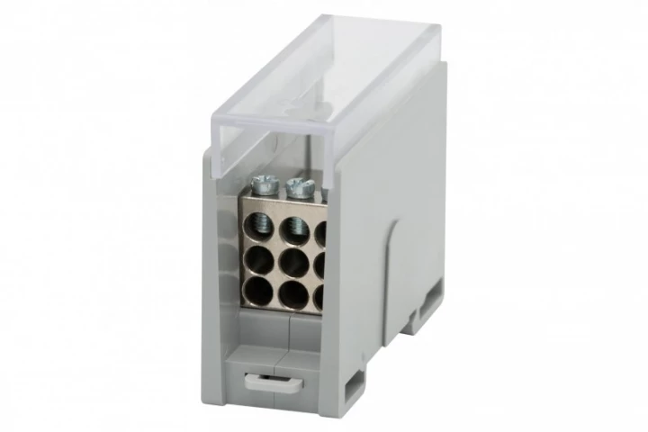 Blok rozdzielczy VBR 250A-9 (1x35 / 9x16) Al/Cu - szary