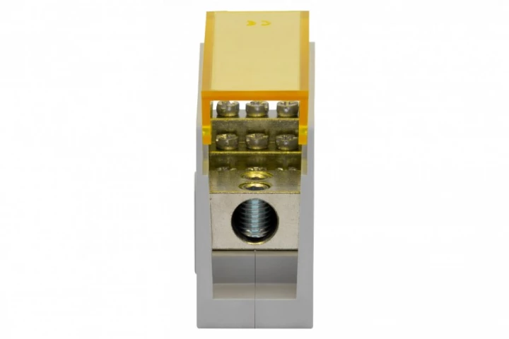 Blok rozdzielczy VBR 250A-9 (1x35 / 9x16) Al/Cu - żółty