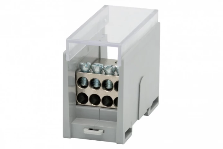 Blok rozdzielczy VBR 300A-8 (1x50 / 8x16) Al/Cu - szary