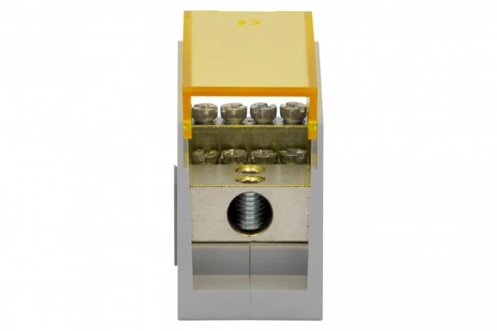 Blok rozdzielczy VBR 300A-8 (1x50 / 8x16) Al/Cu - żółty